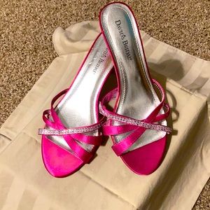 David’s Bridal Hot pink heels